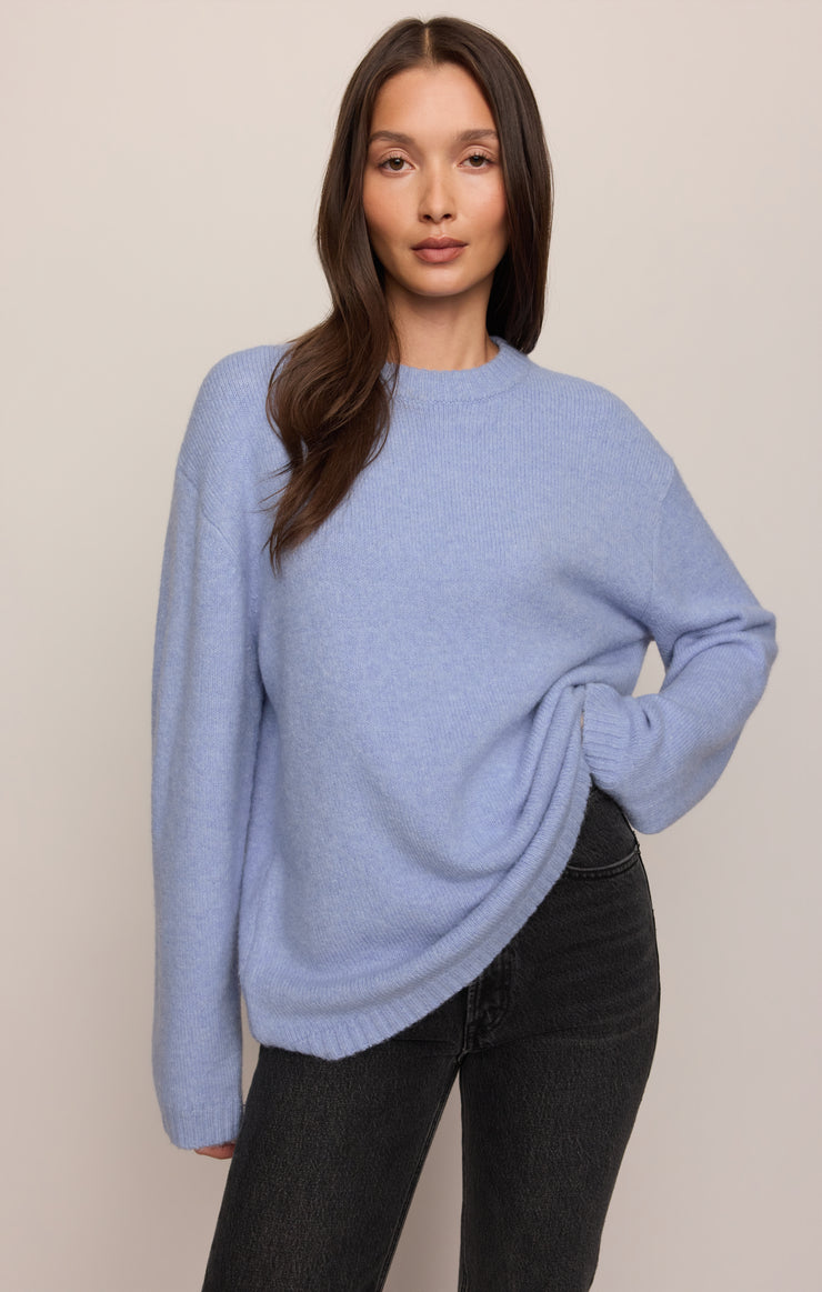 Z Supply Chill Mode Sweater Crystal Blue