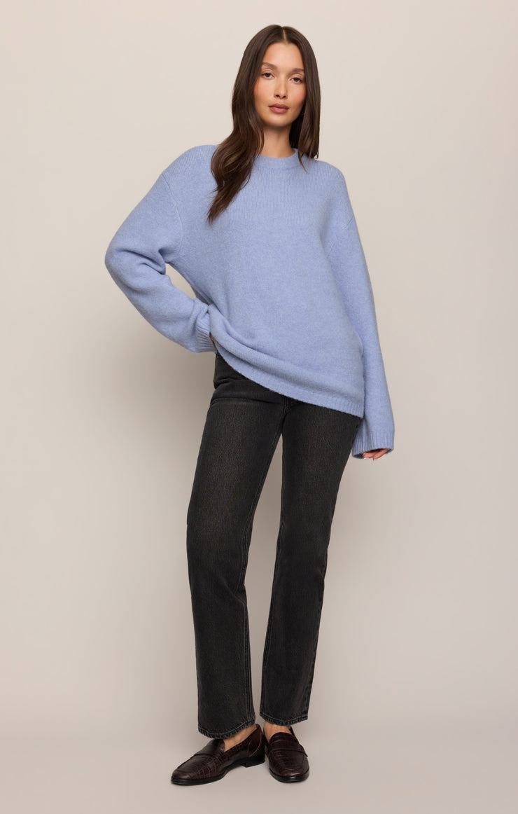 Z Supply Chill Mode Sweater Crystal Blue