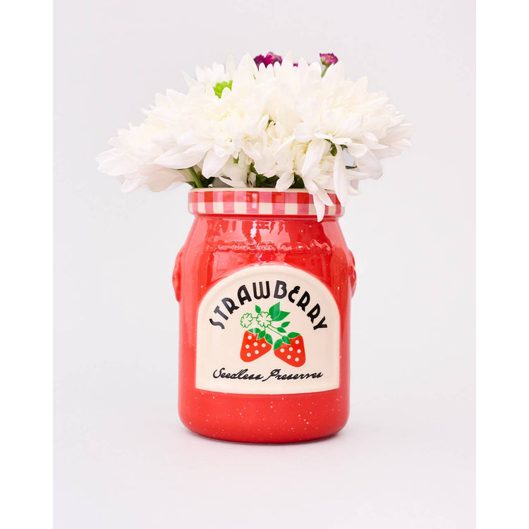 Strawberry Jam Ceramic Vase