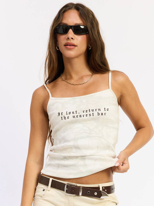 Return to Bar Ribbed Cami