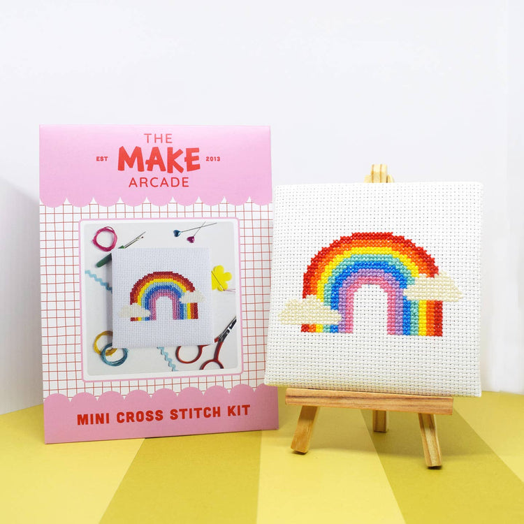 Over the Rainbow Mini Cross Stitch Kit