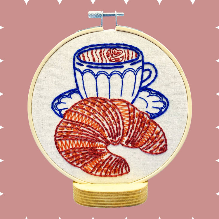 Croissant Complete Embroidery Kit