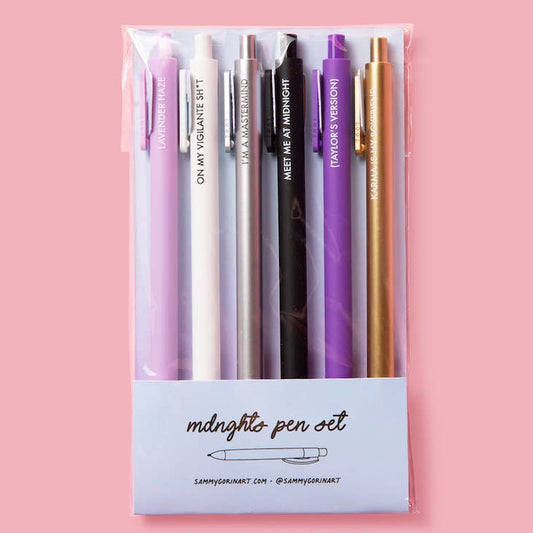 Midnights Gel Pen Set of Six