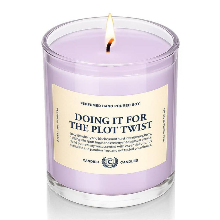 Doing It For the Plot Twist Candle
