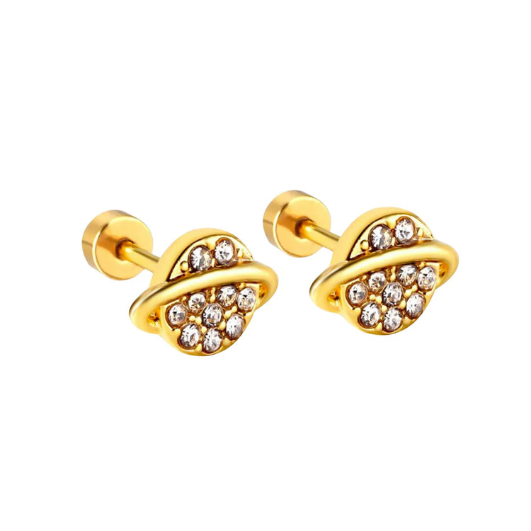 Audra Flatback Stud Earrings