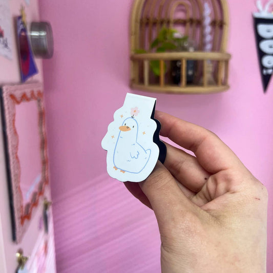 Cute Duck Magnetic Bookmark