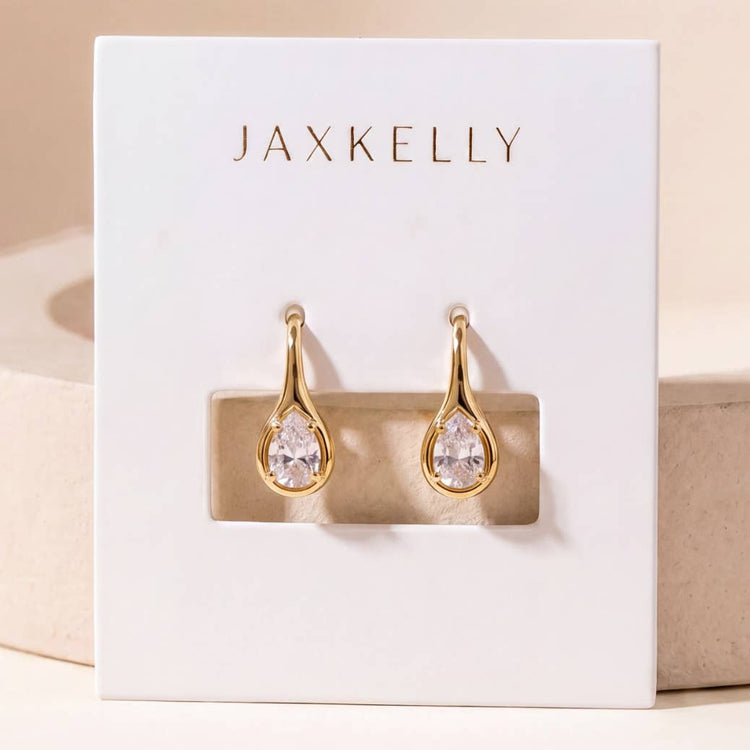 JaxKelly Mini Pear Drop - White Cz
