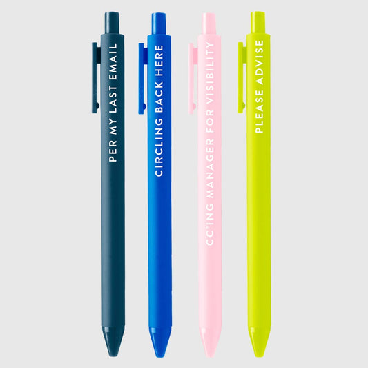 Passive Aggressive Corporate Lingo Jotter Pen Set