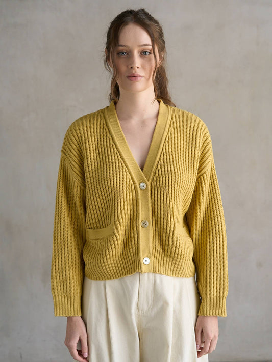 Baby Yellow Knit Cardigan
