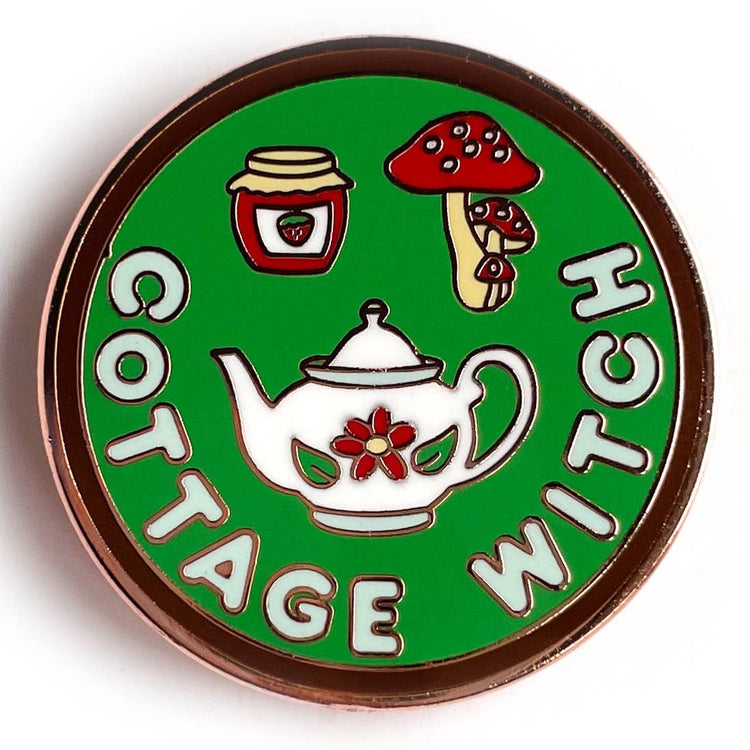 Cottage Witch Enamel Pin