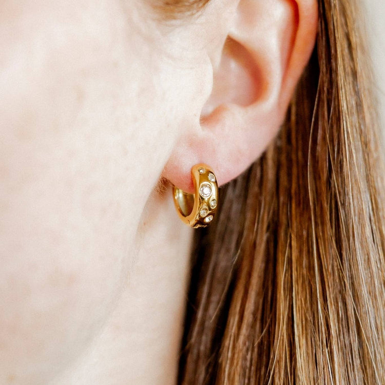Hunter Huggie Earrings