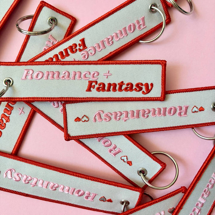 Romantasy Fantasy Embroidered Keychain