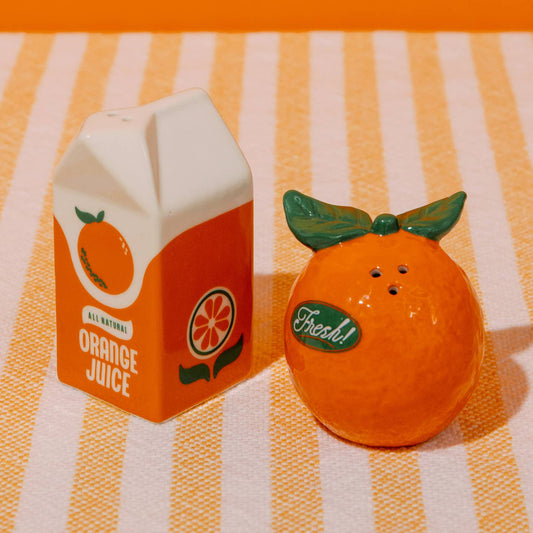 Orange Juice Salt and Pepper Shakers