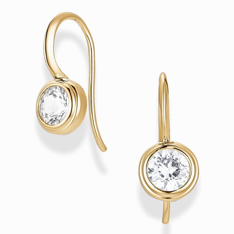 Vera Round French Hook Earrings