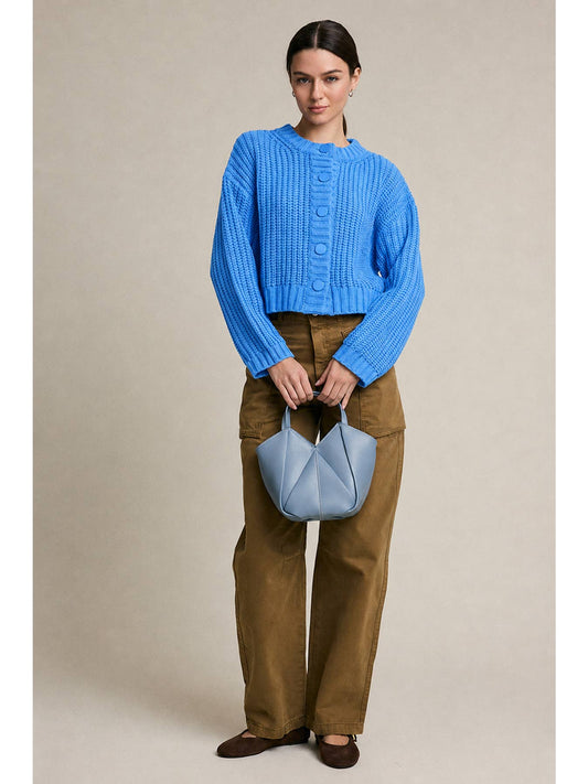 Chunky Knit Button Front Cardigan