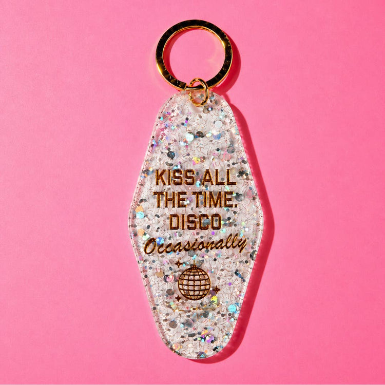 Kiss All the Time Disco Occasionally Keychain