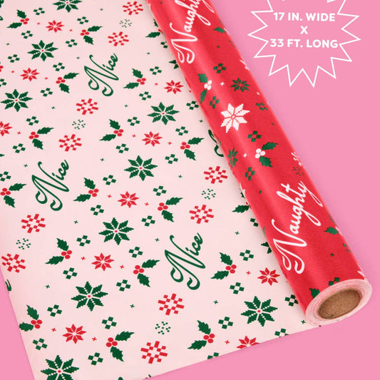 Naughty or Nice Double Sided Paper Roll