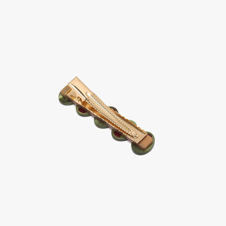 Green Olive Alligator Clip