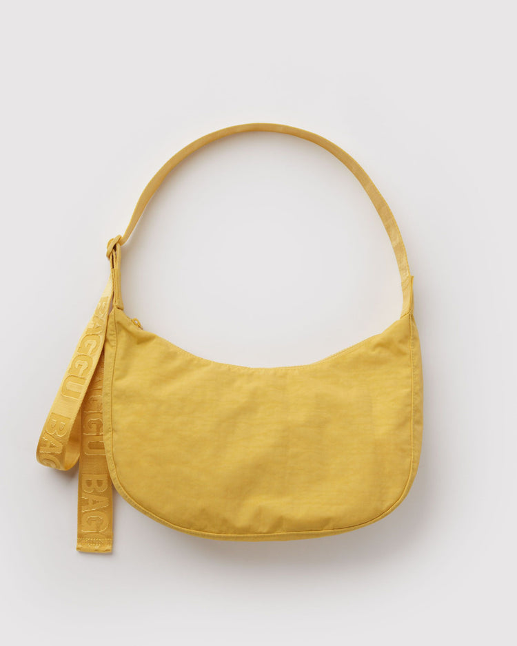 Baggu Medium Nylon Crescent Bag in Sunflower