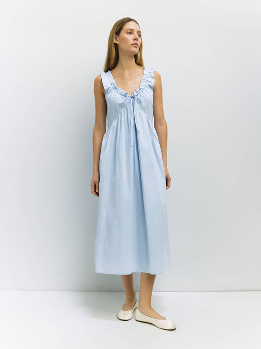 Clare Poplin Midi Dress