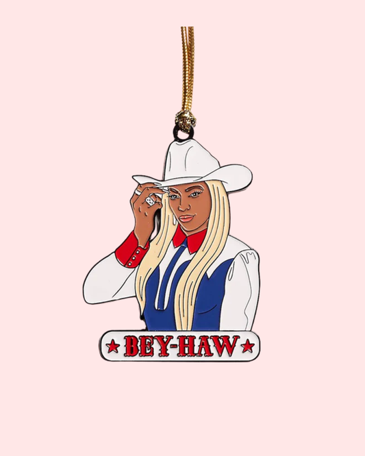 Beyonce Bey-Haw Cowboy Carter Enamel Holiday Ornament