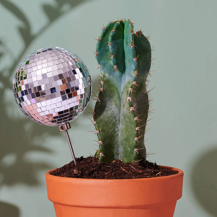 4.5" Disco Ball Decorative Plant Stake