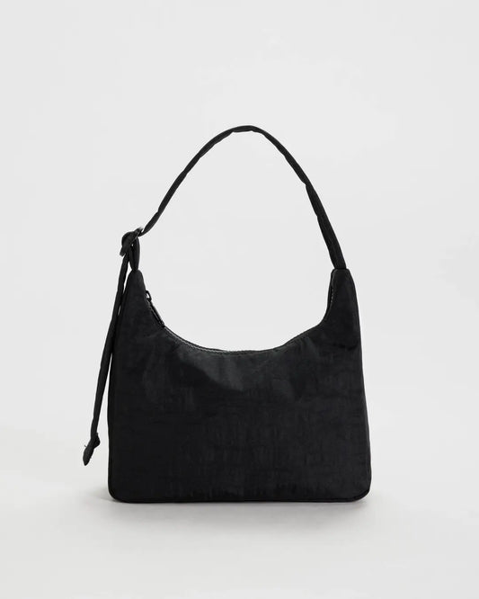 Baggu Mini Nylon Shoulder Bag in Black