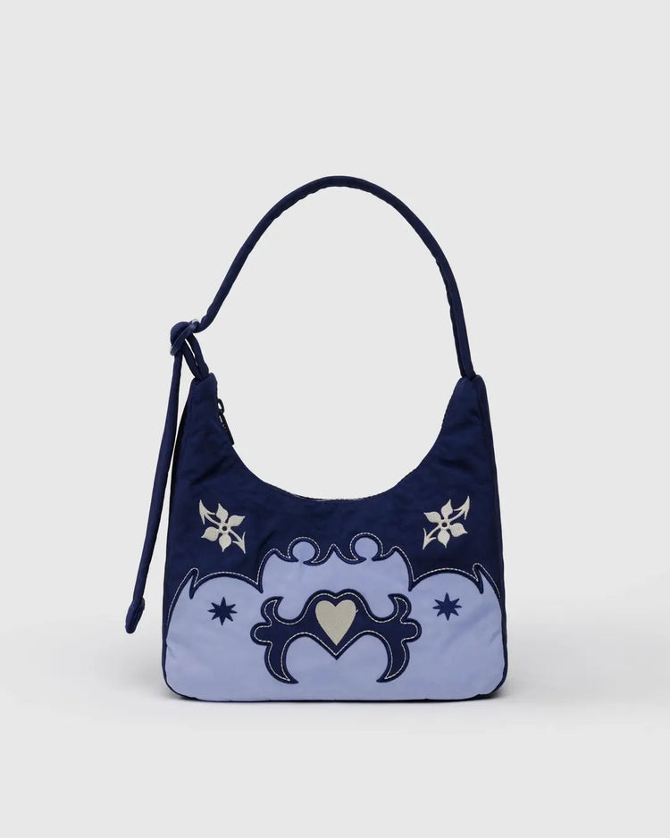 Baggu Mini Nylon Shoulder Bag in Western Applique