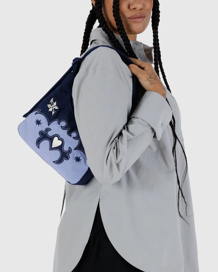 Baggu Mini Nylon Shoulder Bag in Western Applique