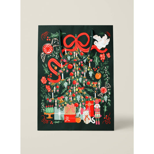 Jolly Christmas Tree Medium Paper Gift Bag