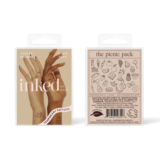 Picnic Temporary Tattoo Pack