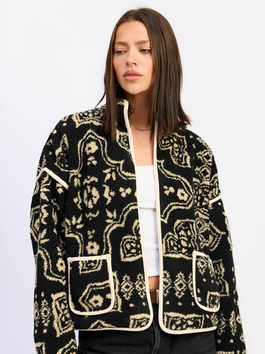Paisley Sherpa Jacket