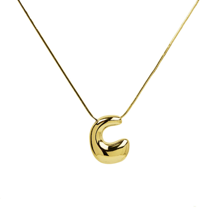 Initial Waterdrop 18K Gold Necklace