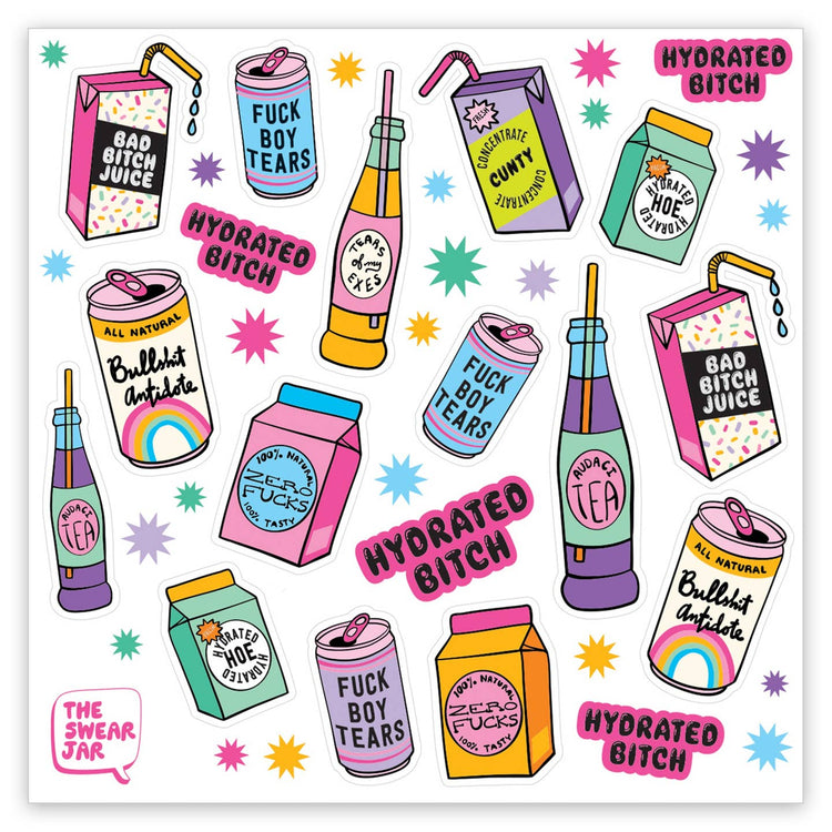 Hydrated Bitch Sticker Sheet