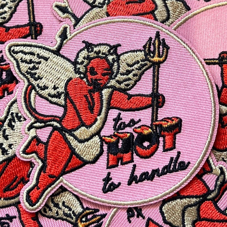 “Too Hot To Handle” Cheeky Devil Iron On Patch