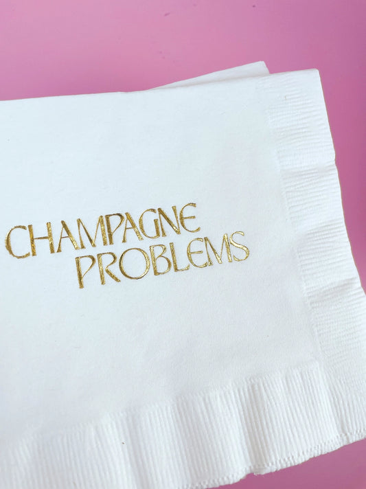 Champagne Problems Napkins
