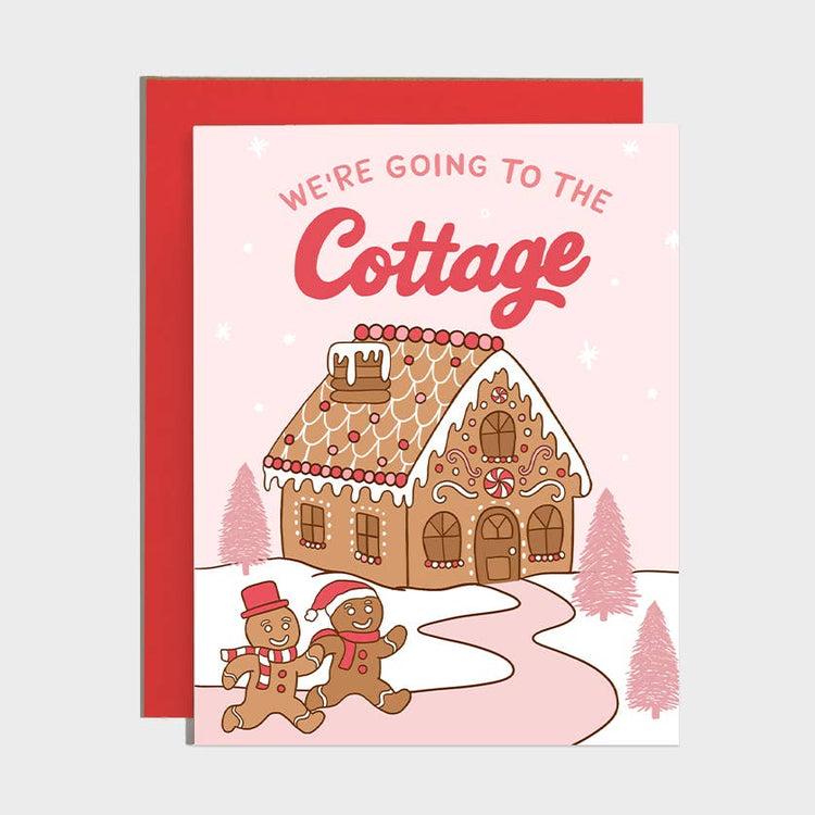 We're Going To the Cottage Gingerbread Holiday Card