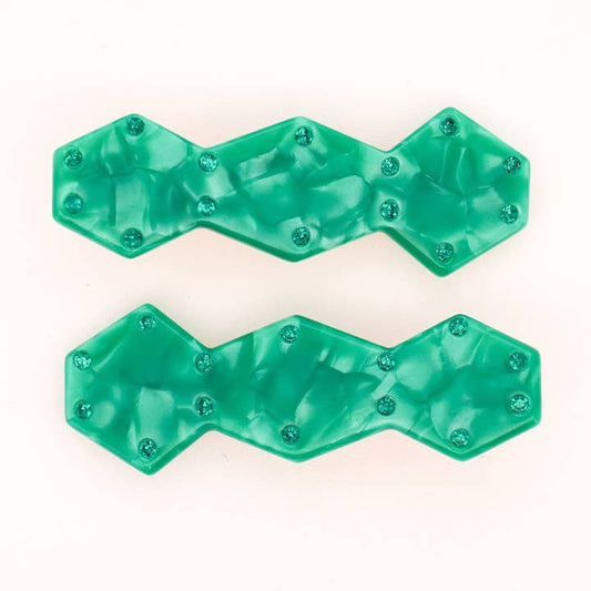 Vase Clips in Jaded Sparkle