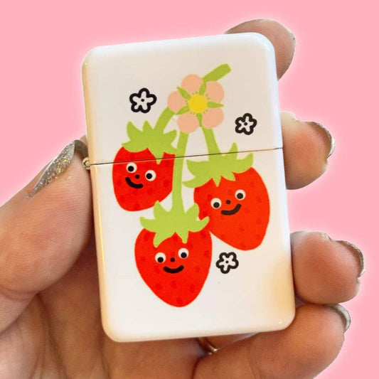 Sweet Strawberry Refillable Lighter