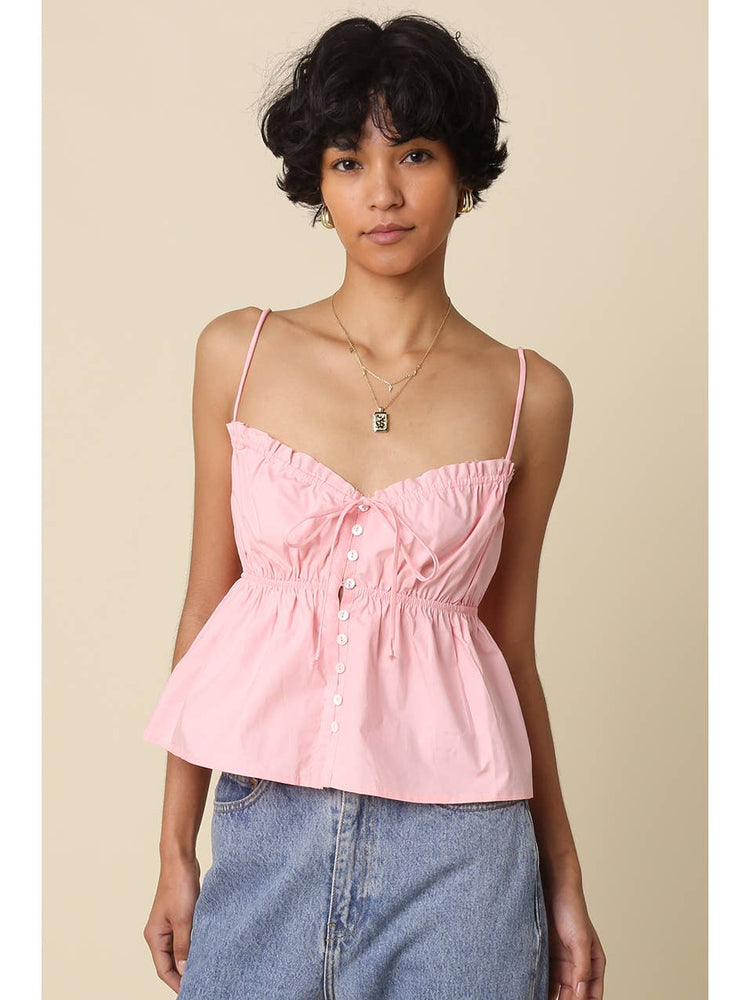 Rosalie Sweetheart Peplum Cami Top