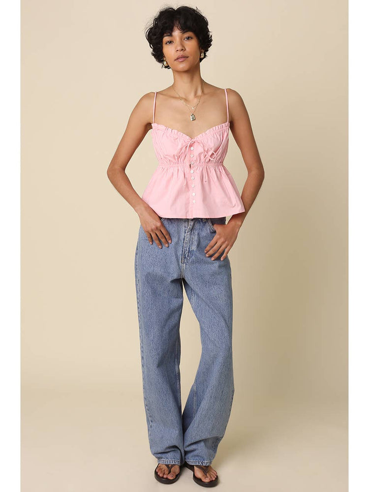 Rosalie Sweetheart Peplum Cami Top