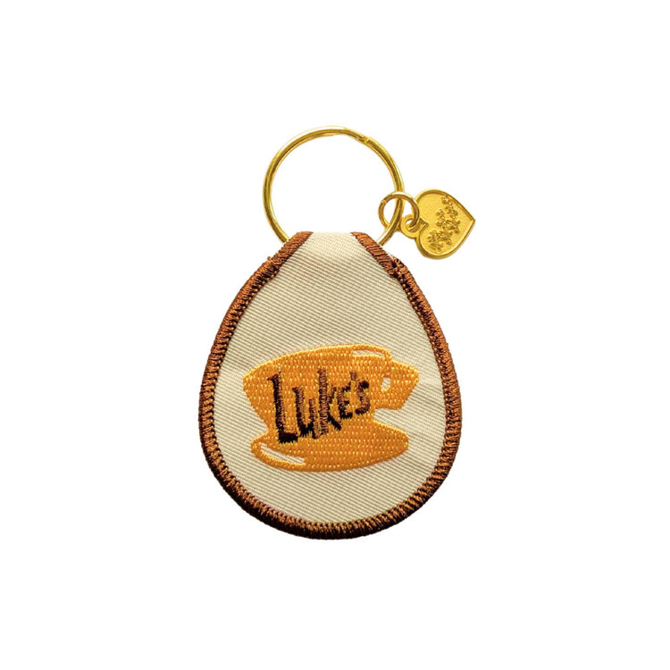 Luke's Coffee Embroidered Keychain