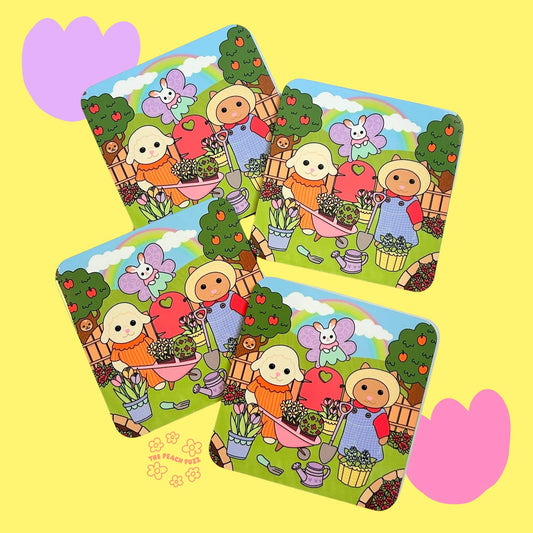 Garden Party Critter Coasters