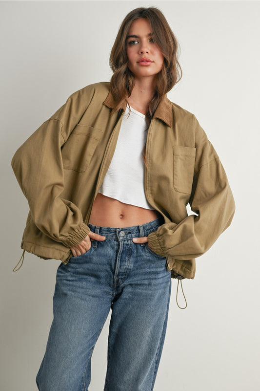 Front Zip Barn Jacket
