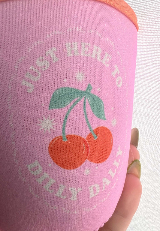 Dilly Dally Cherries Coffee Sleeve