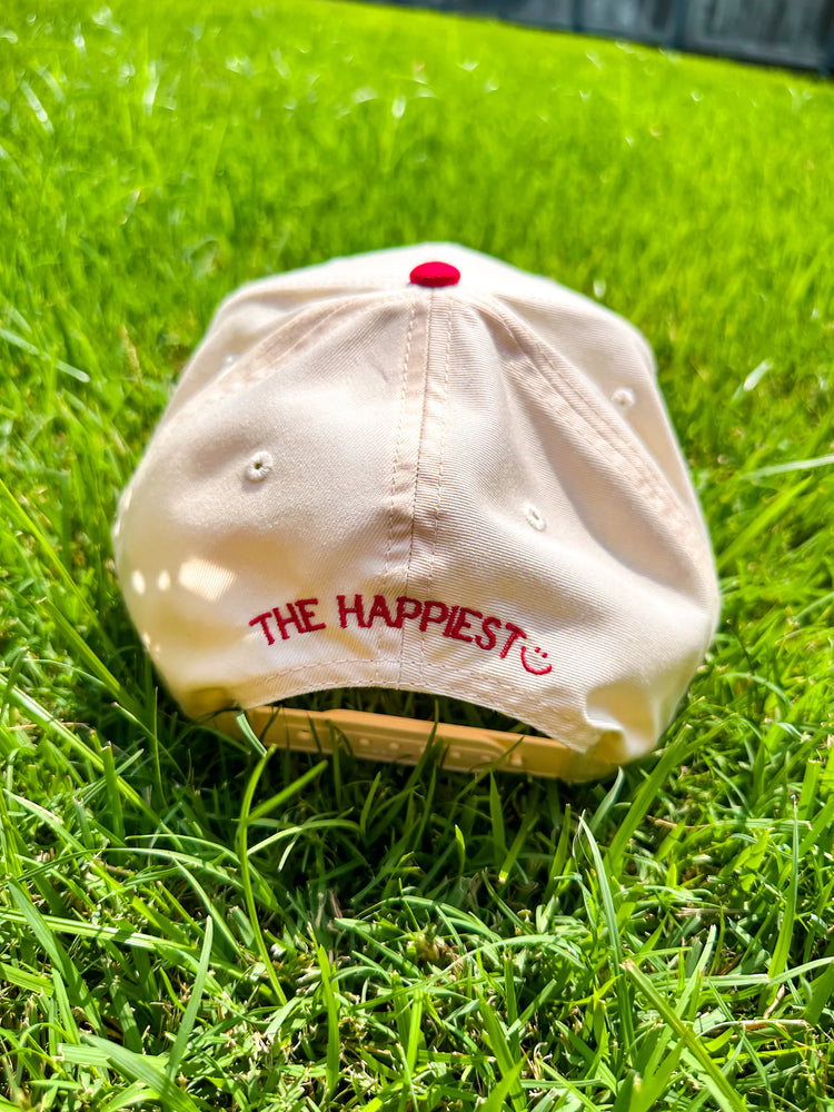 The Dirtier the Better Embroidered Hat in Red