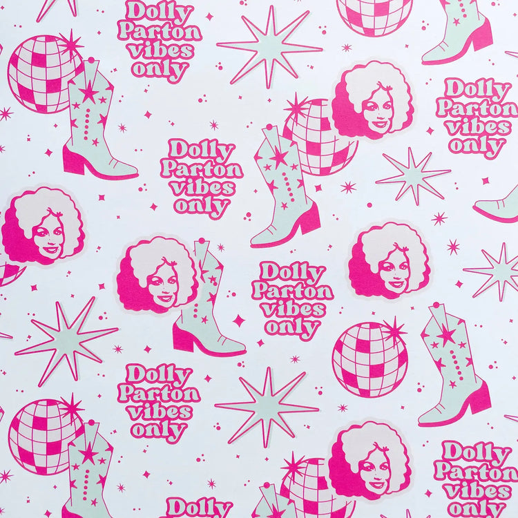 Dolly Vibes Only Wrapping Sheets