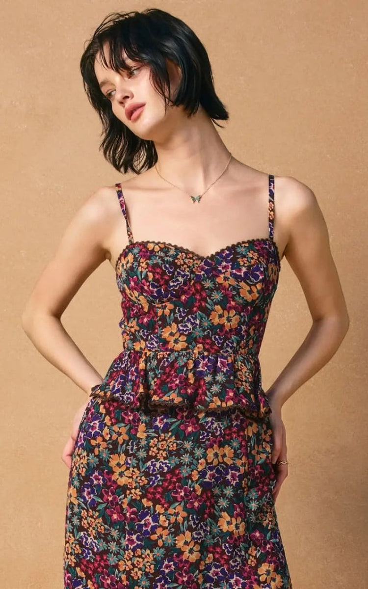 Bloom Pop Lurex Ruffled Dress