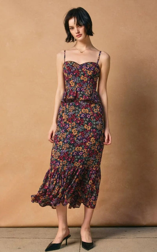 Bloom Pop Lurex Ruffled Dress