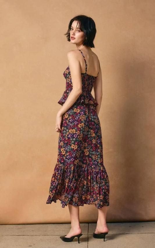 Bloom Pop Lurex Ruffled Dress